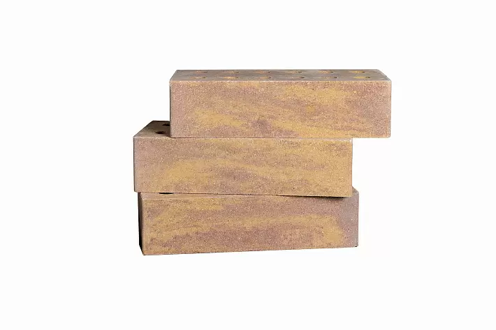 Кирпич колотый облицовочный СПК М150 0,8НФ полнотелый Солнечный Гранат купить в "Строй-Ресурсе"