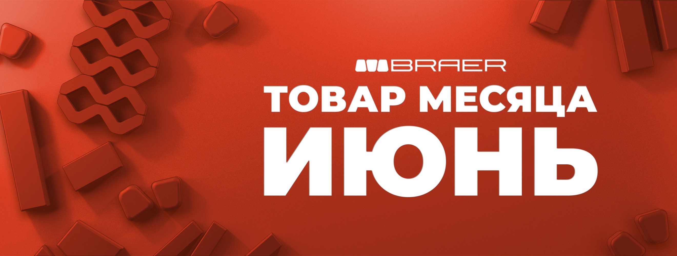 Акция от BRAER на тротуарную плитку "Товар месяца" в июне 2025